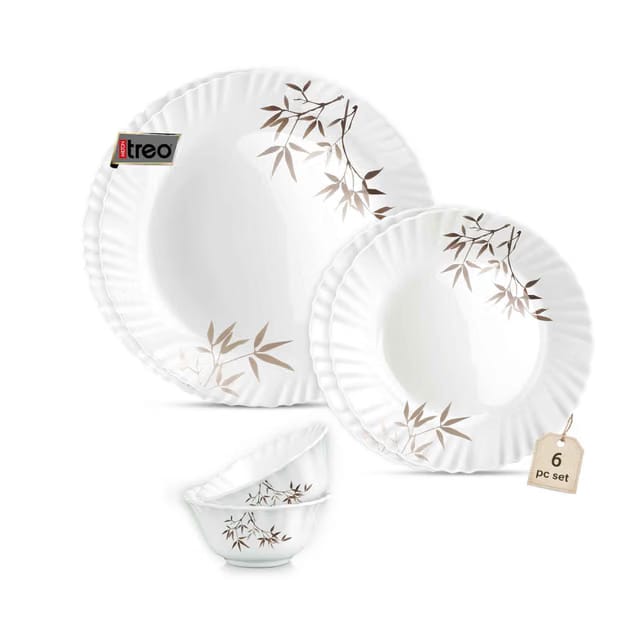 by Milton Opalware Aurelia Arashi Dinner Set