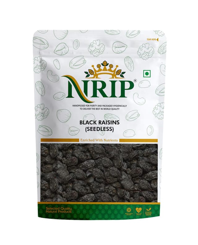 NRIP Premium Afghani Black Raisins Seedless