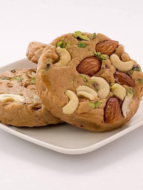 Organic Bites Pure Desi Ghee Sohan Halwa I Jodhpur Sweet Dry Fruit Soan Halwa I Sohan Halwa I Soan Halwa(Box Pack)