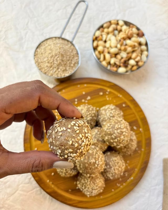 Earthy Way Peanut Butter Til Ladoo