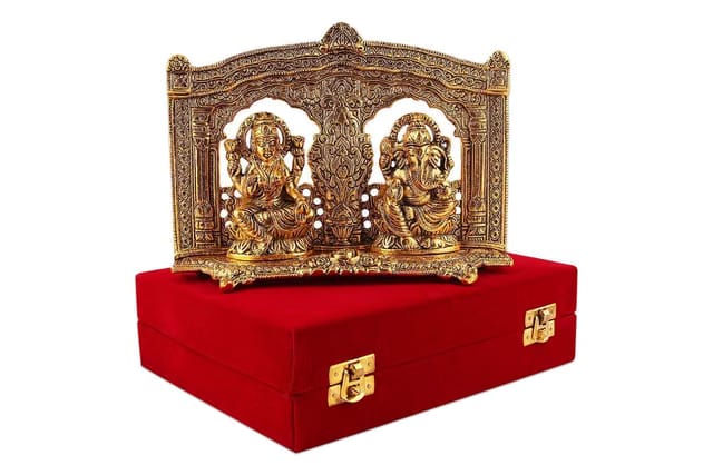 Brass Laxmi Ganesh Statue