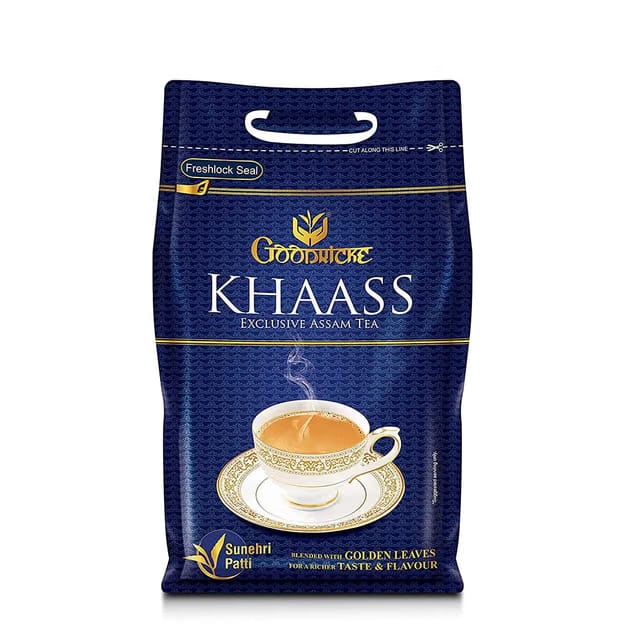 Goodricke Khaass, Assam Long Leaf Black Tea with Sunehri Patti 1 kg, Strong Chai, Authentic Loose Leaf Blend