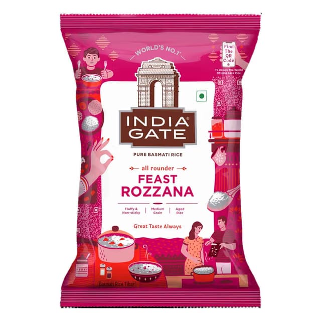 India Gate All Rounder Feast Rozzana Basmati Rice