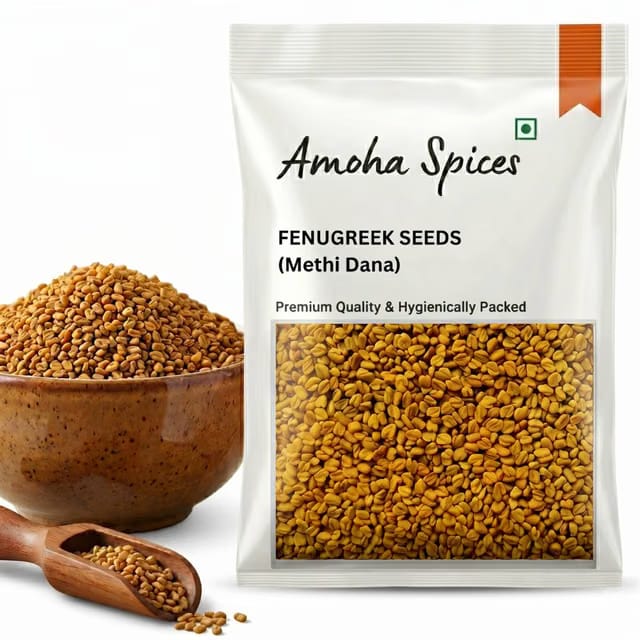 Amoha Spices Methi Dana (Fenugreek Seeds) Rajasthani special