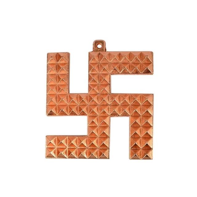 Copper Swastik (卐) Sathiya Wall Hanging Yantra