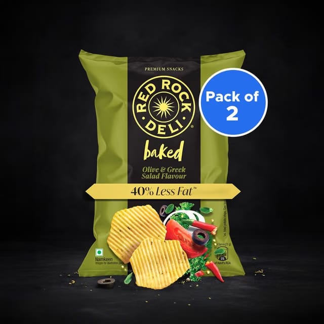 Red Rock Deli Potato Chips (Baked Olive & Greek Salad)