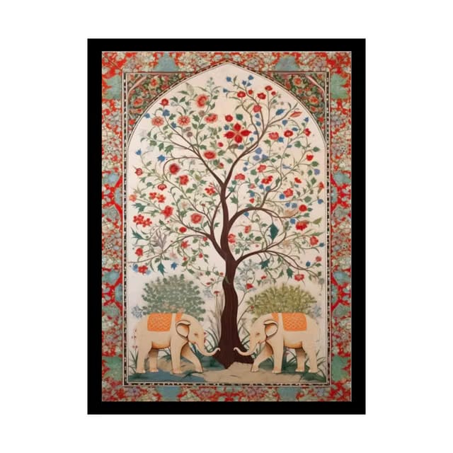 EasyGoods Traditional Madhubani Painting Wall Art for Home Decor