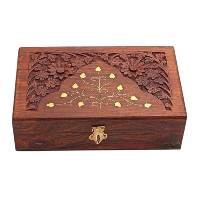 MADAN HANDICRAFT Wooden Jewelry Box for Women