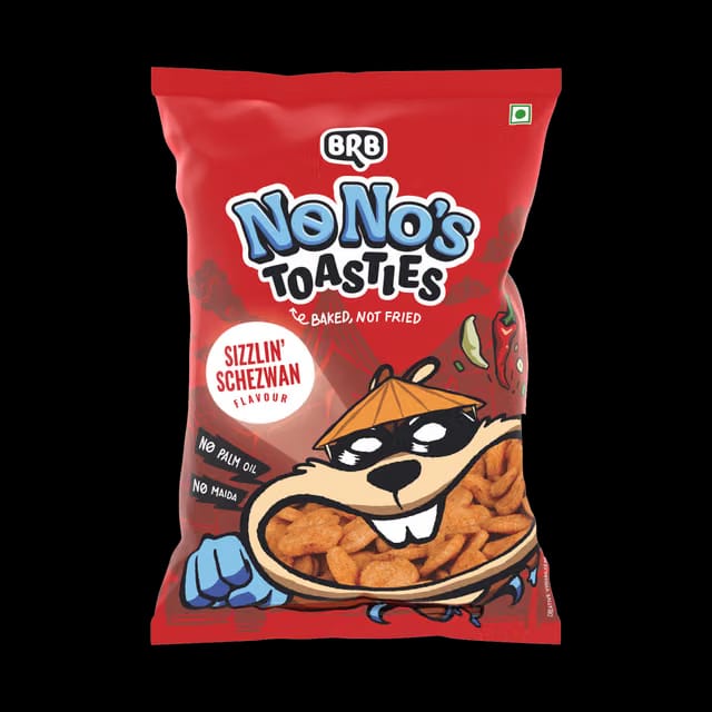 Brb NoNo's Baked Toasties Sizzlin Schezwan Flavour