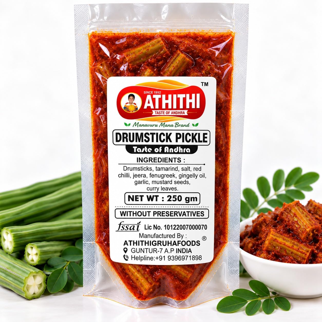 Athithi Traditional Andhra Drumstick Pickle