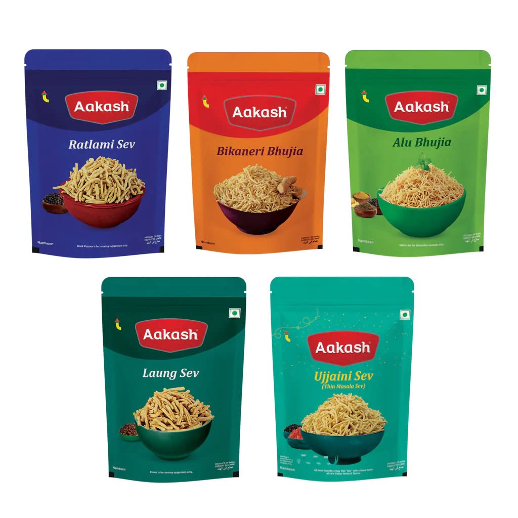 Aakash Namkeen Special Sev & Bhujia Combo
