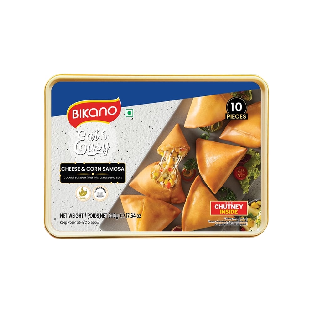 Bikano Ready To Fry Cheese & Corn Samosa