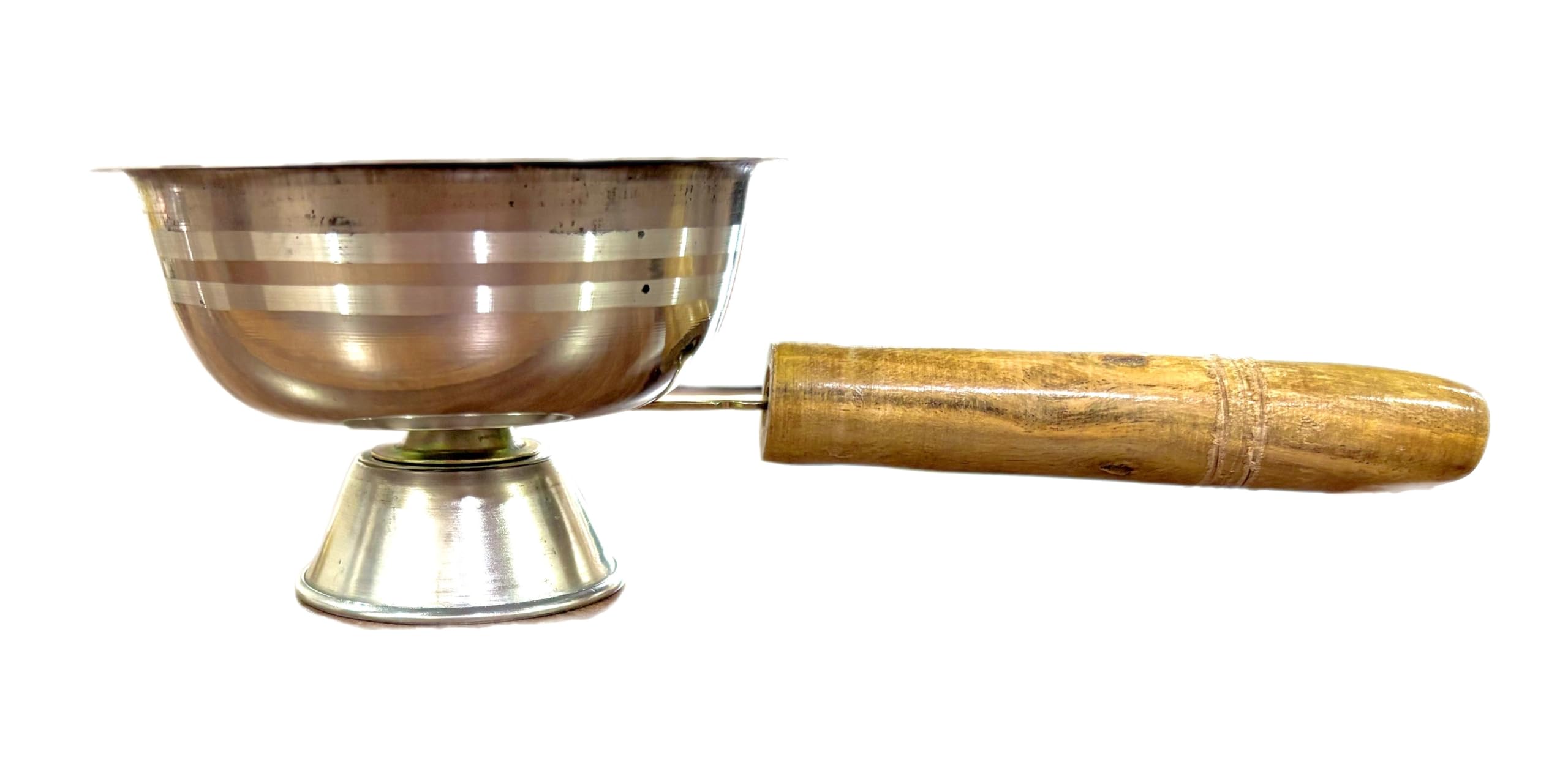 TRISHVAR Stainless Steel Camphor Stand/Kapoor Dani/Karpuram Arati/Dhunuchi Stand/Loban Burner for Puja