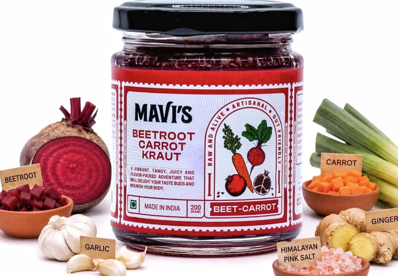 Mavi’s Beetroot Carrot Kraut