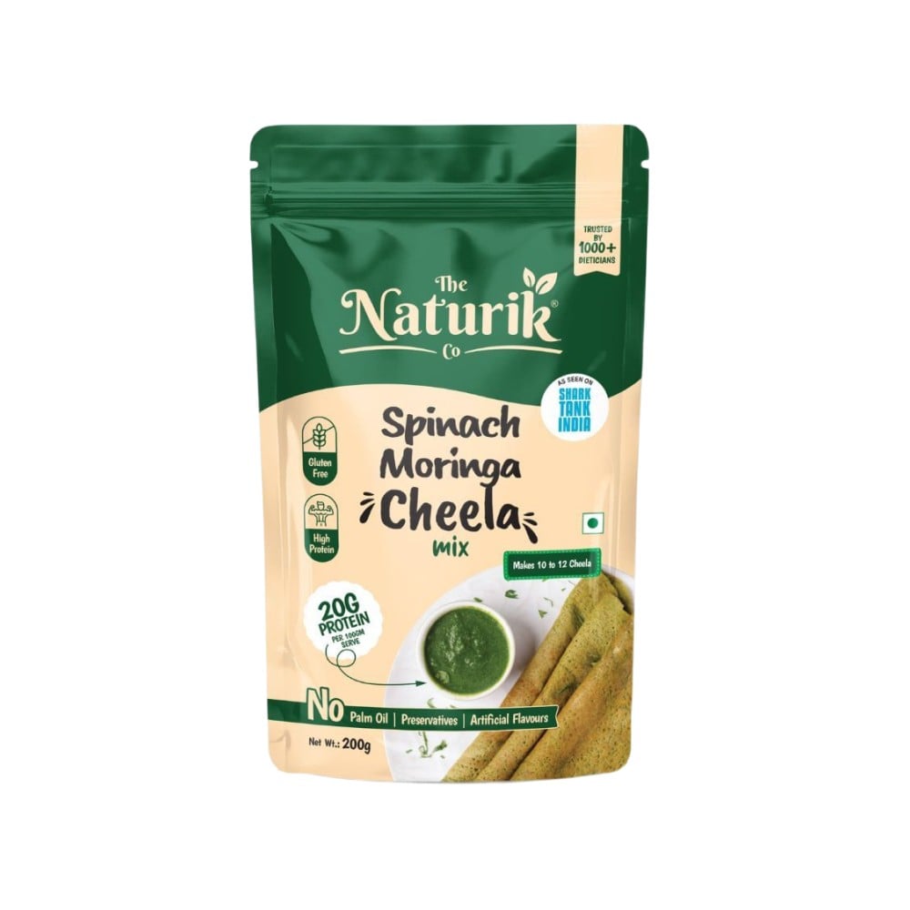 The Naturik Co Spinach Moringa Chilla Mix