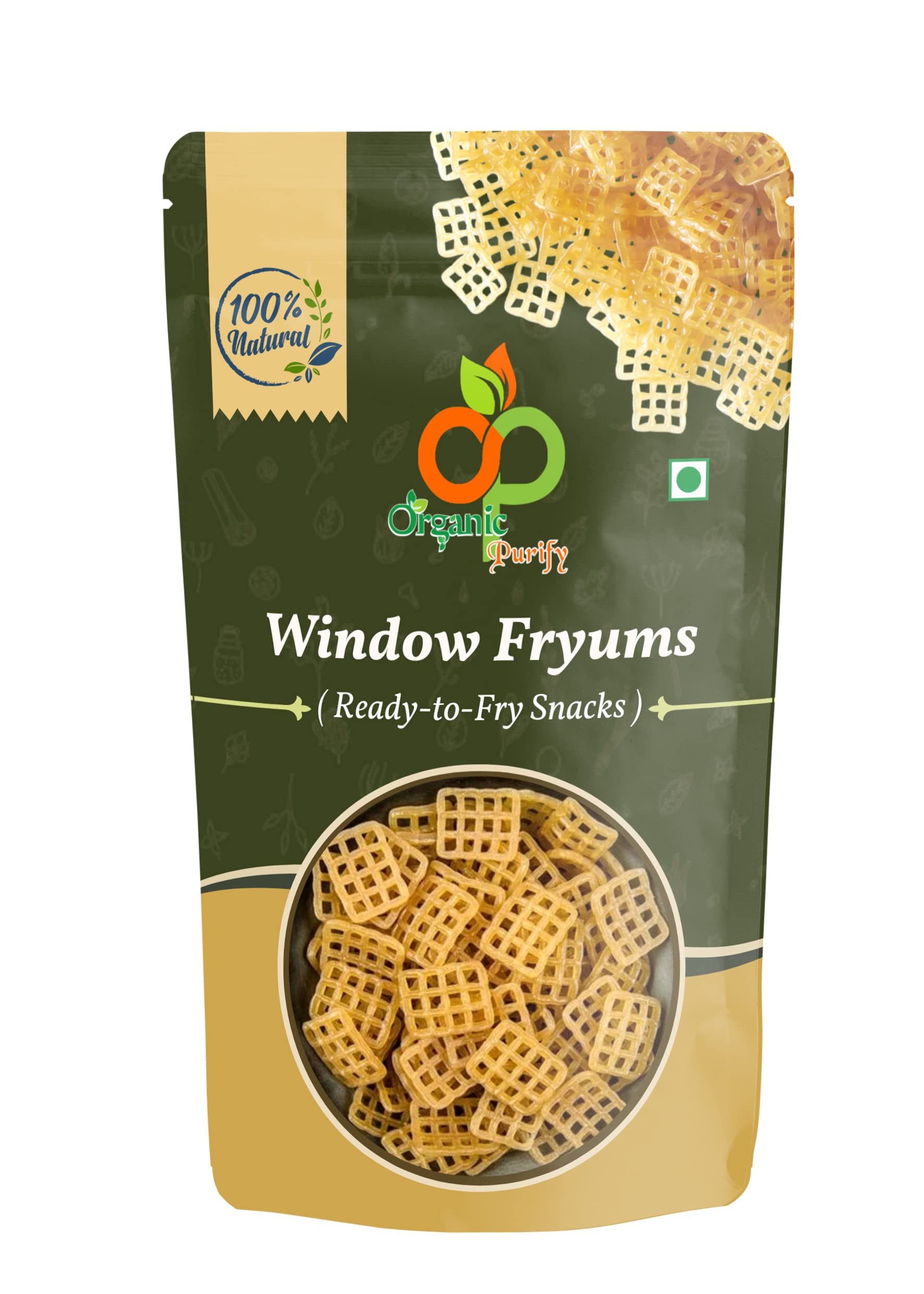 Organic Purify Window Fryums Ready-to-Fry Snacks