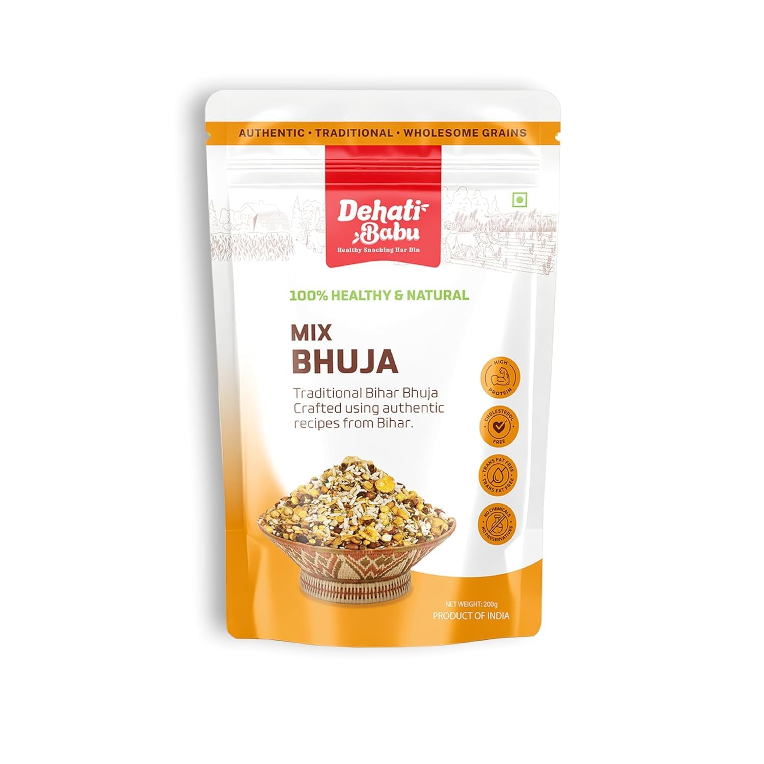 Dehati Babu Mix Bhuja 200g – Authentic Bihar Traditional Bhuja
