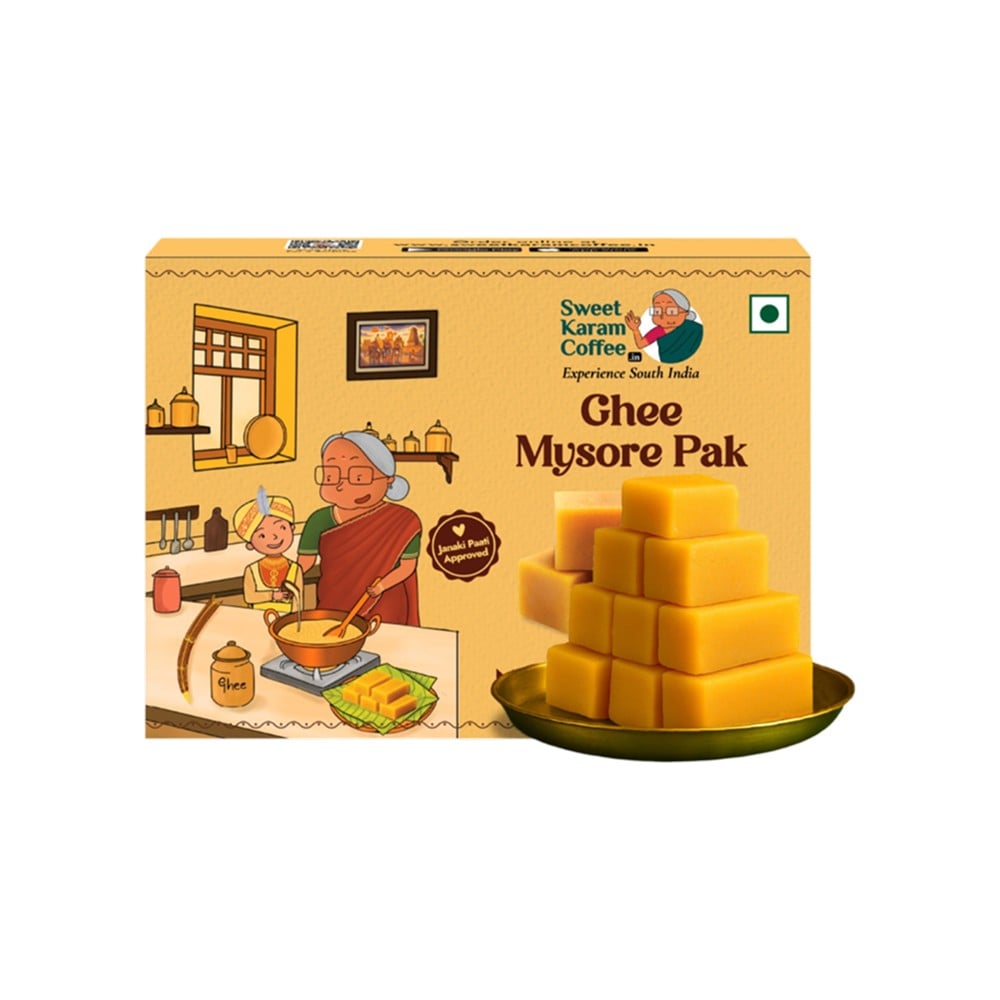Original Ghee Mysore Pak by Sweet Karam Coffee
