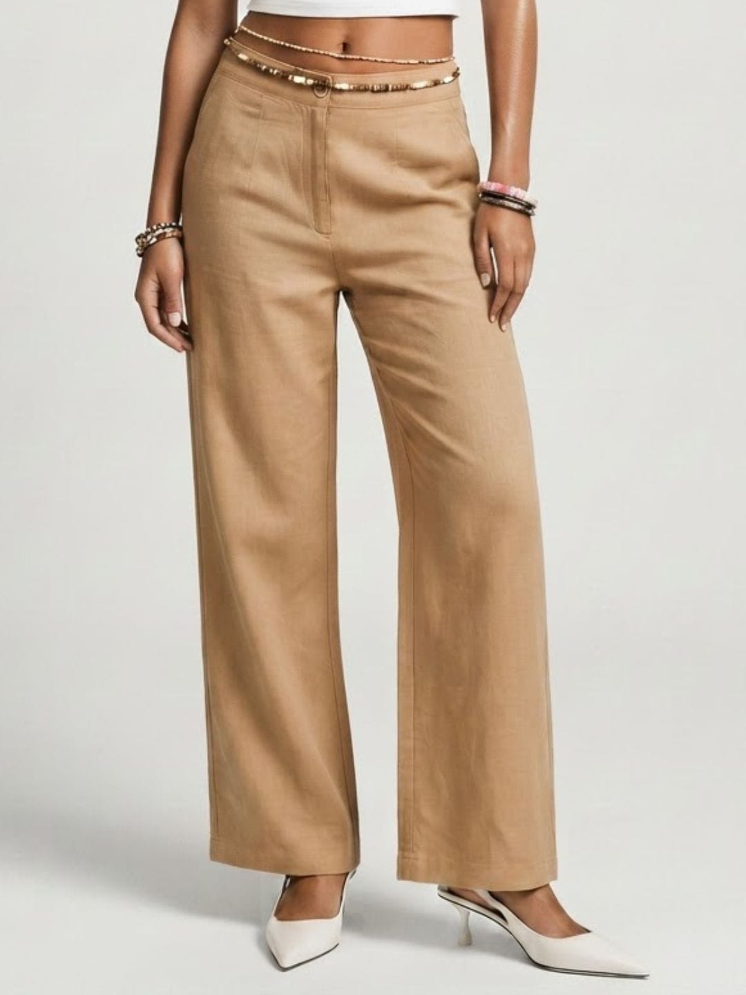 Brown Loose Fitting Pant