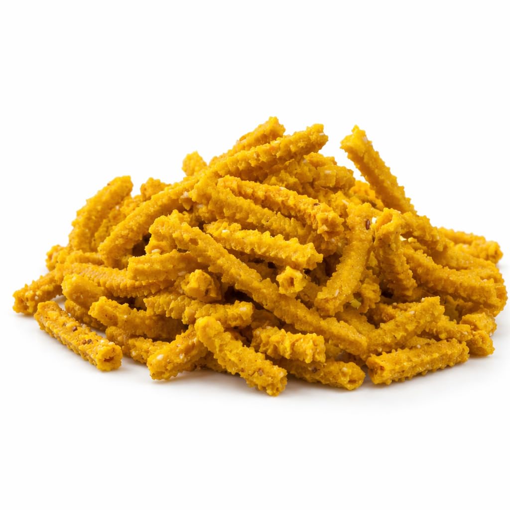 Sreshta Farms Jonna Murukulu – Traditional Jowar Murukku Crispy Millet Snack, Homemade South Indian Snack