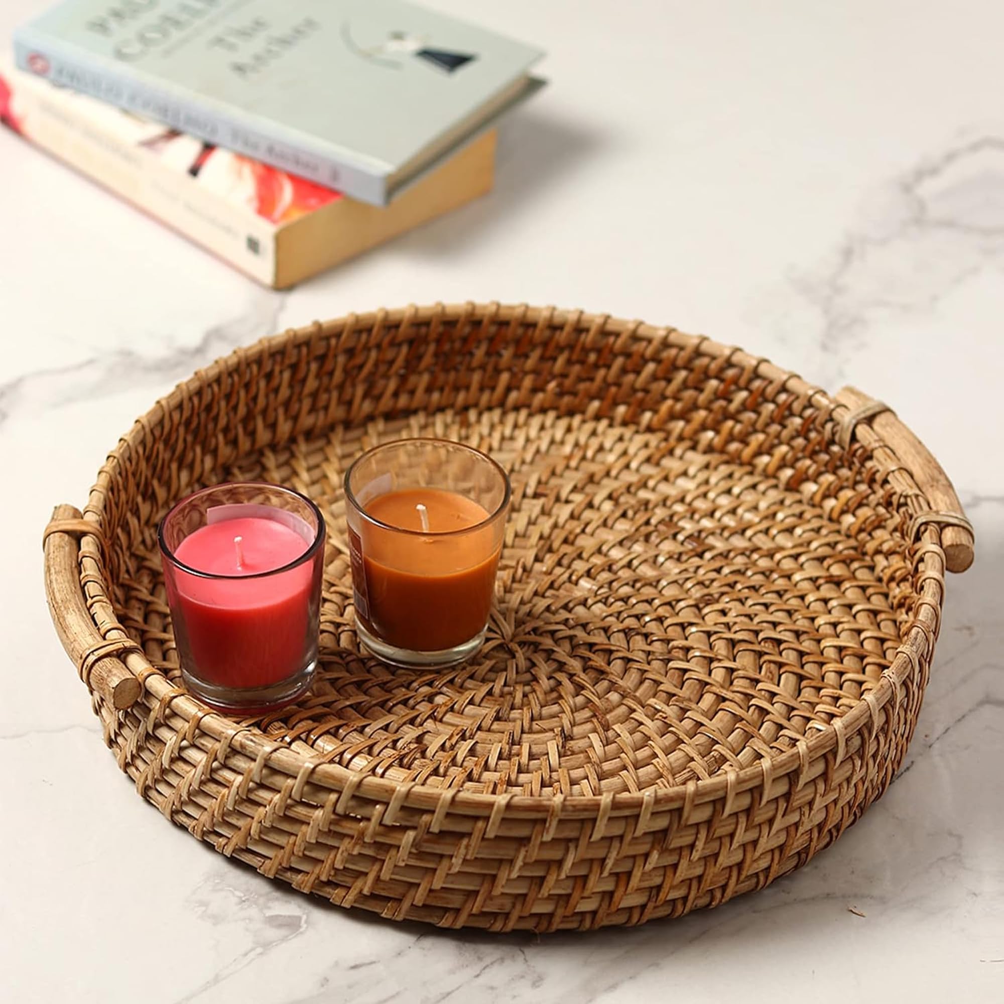 Habere India-All the Cultures Fabricating India Bamboo Serving Tray