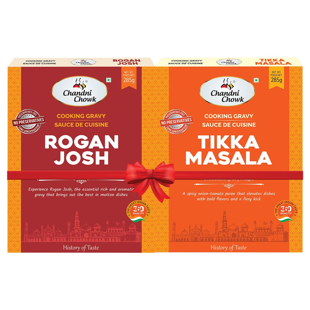 Chandni Chowk Ready to Cook Rogan Josh Gravy & Tikka Masala Gravy Combo