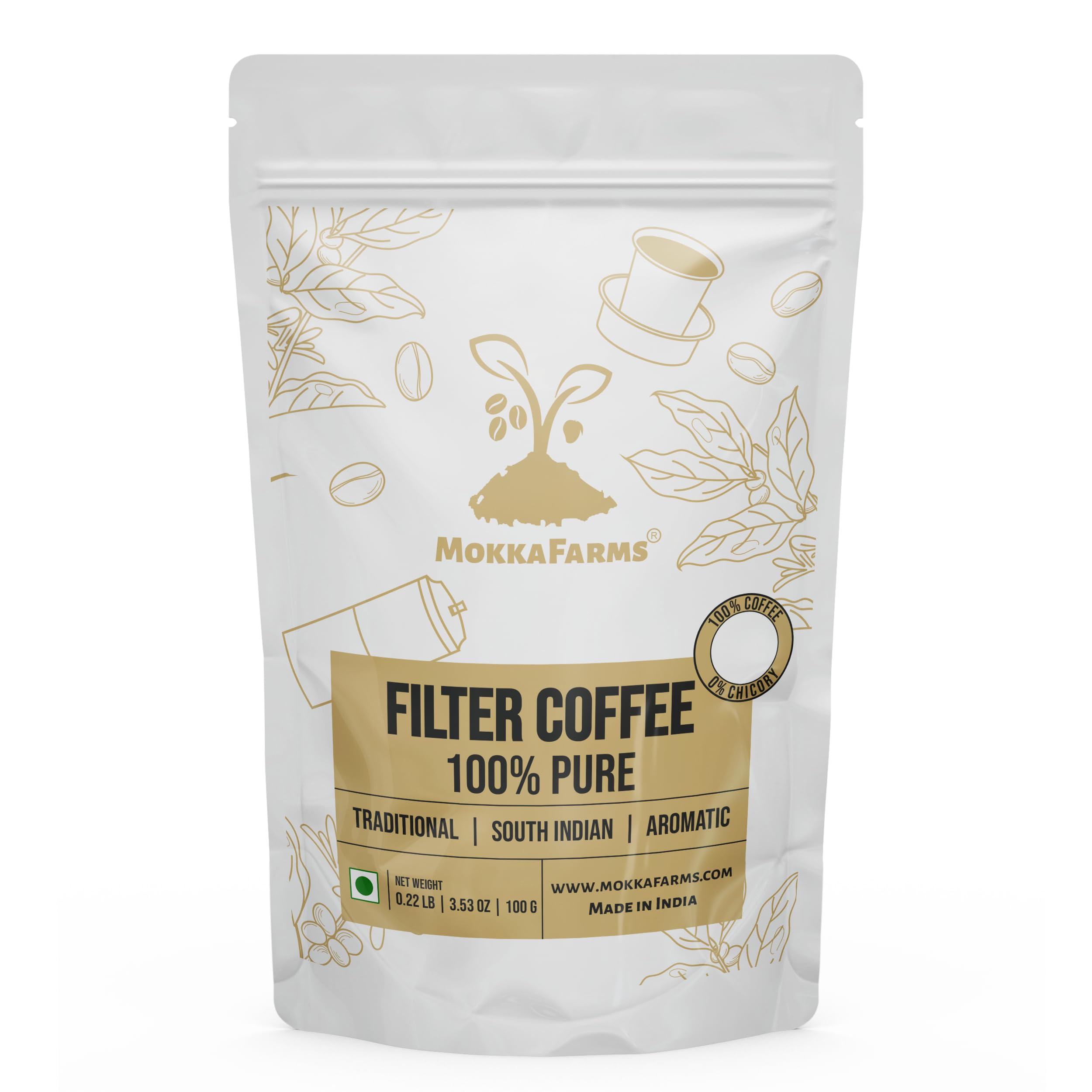 MokkaFarms Traditional South Indian Filter Coffee 100g - Signature