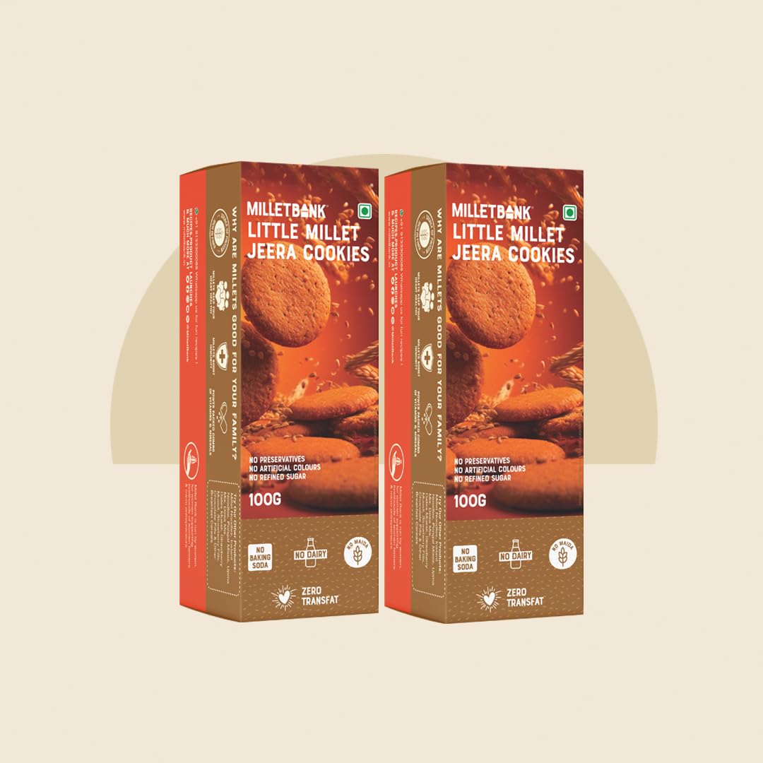 Millet BankLittle Millet Jeera Cookies
