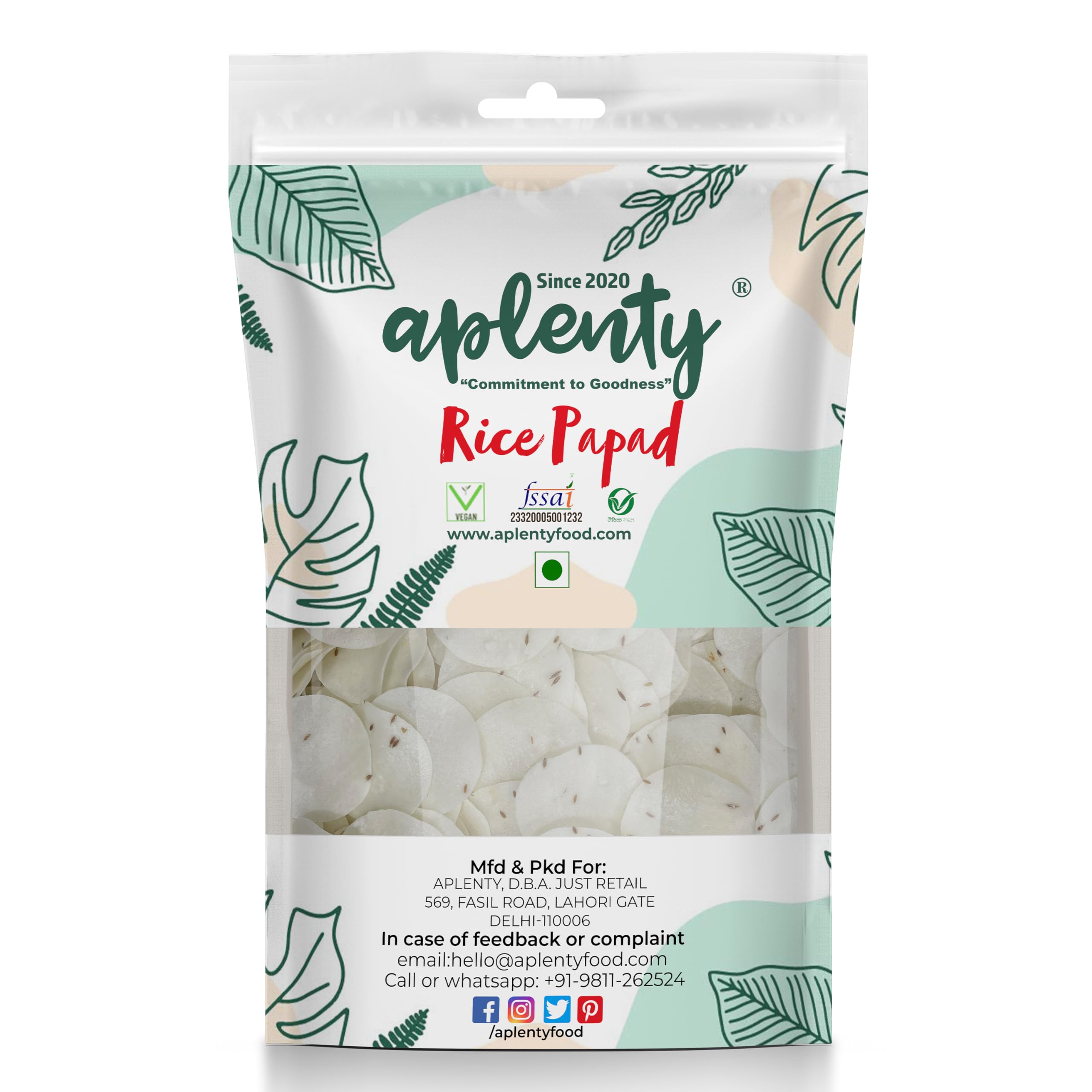Aplenty Yumiy Special Jeera Rice Papad