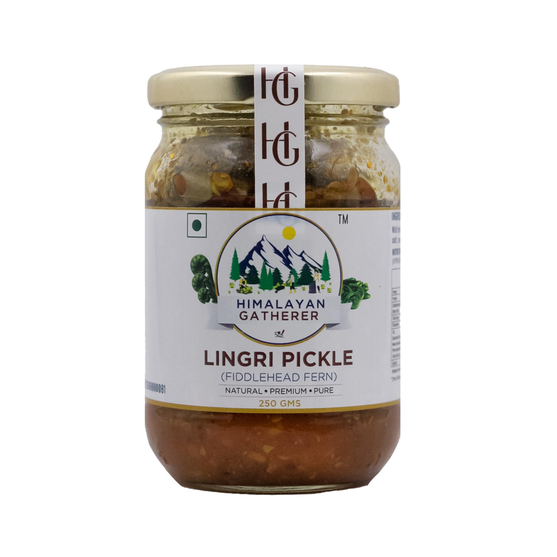 Lingri Pickle (Fiddlehead Fern) 250gms handmade pickle 100% Natural, free from preservatives