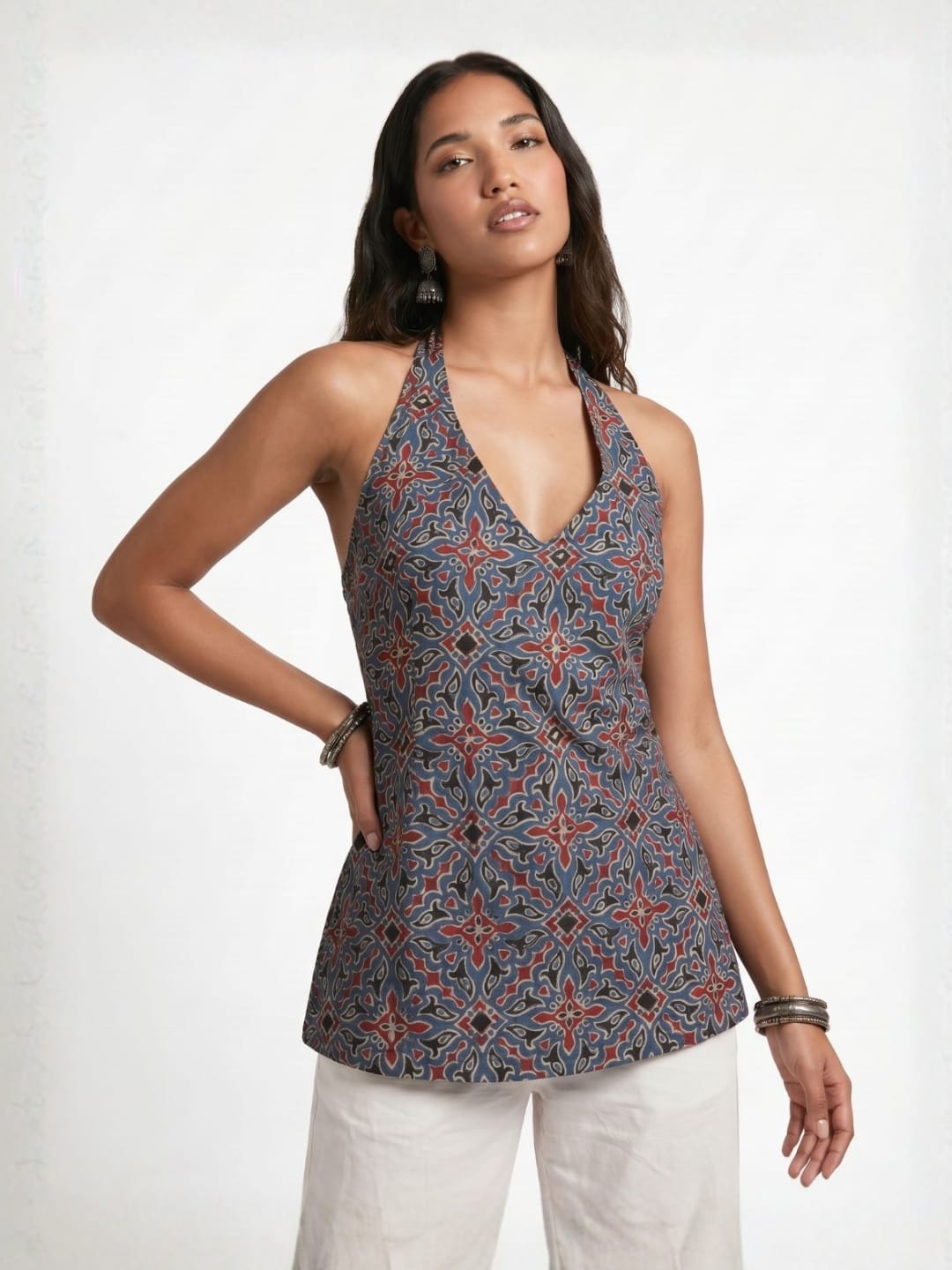 Ekta Halterneck Corset Kurti