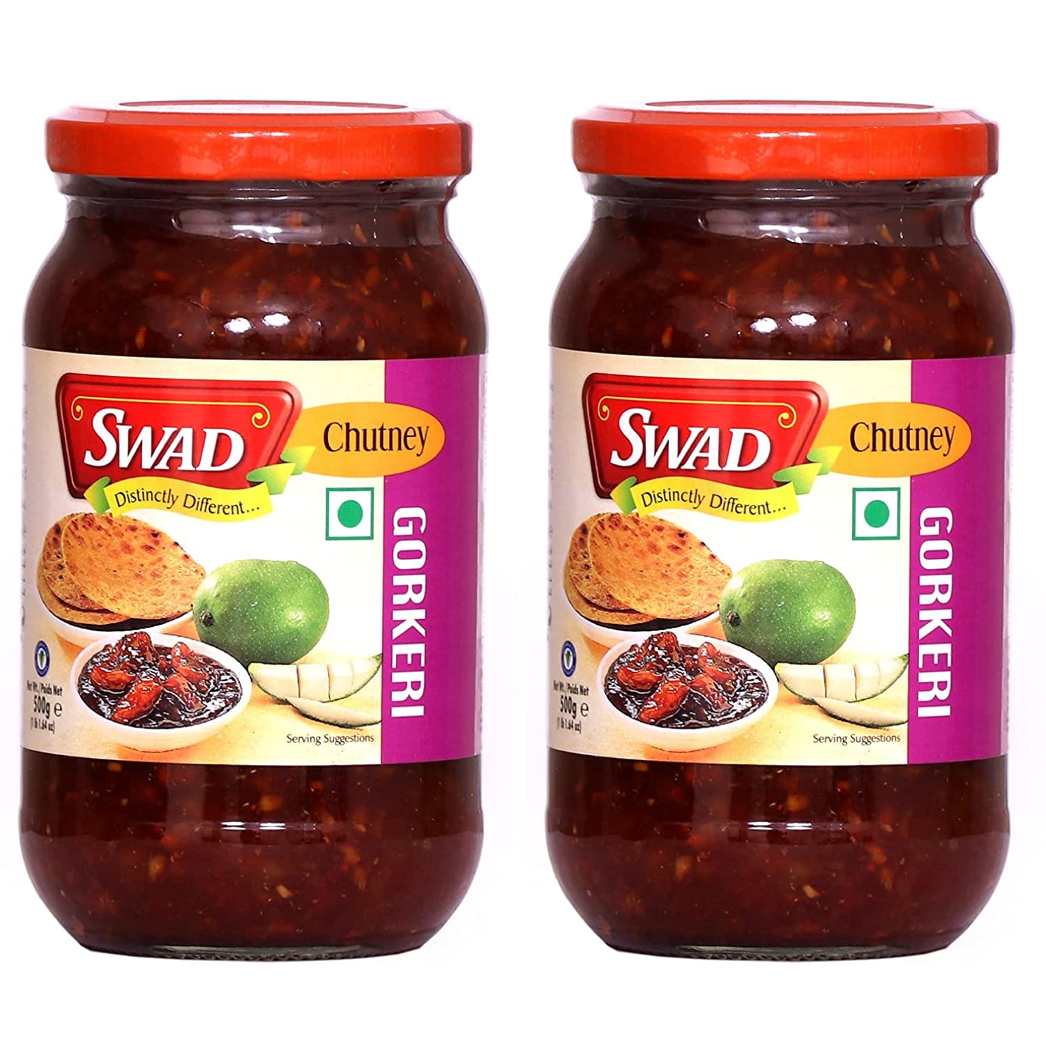 SWAD Sweet Gor Keri Pickle, Sweet Mango Achar, 500 g Each
