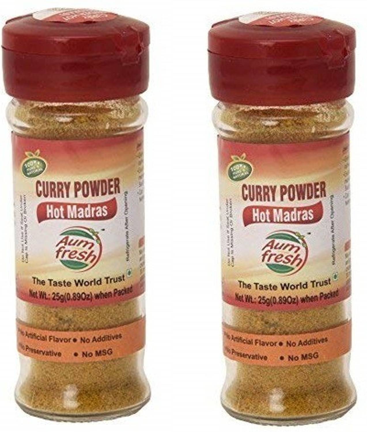 Aum Fresh Curry Powder Hot Madras Combo Pack of 2