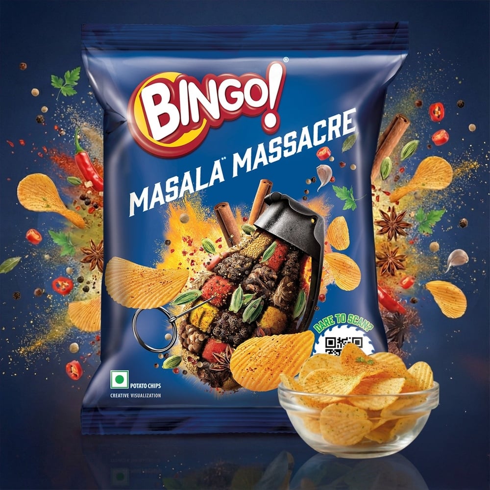 Bingo Masala Massacre Potato Chips