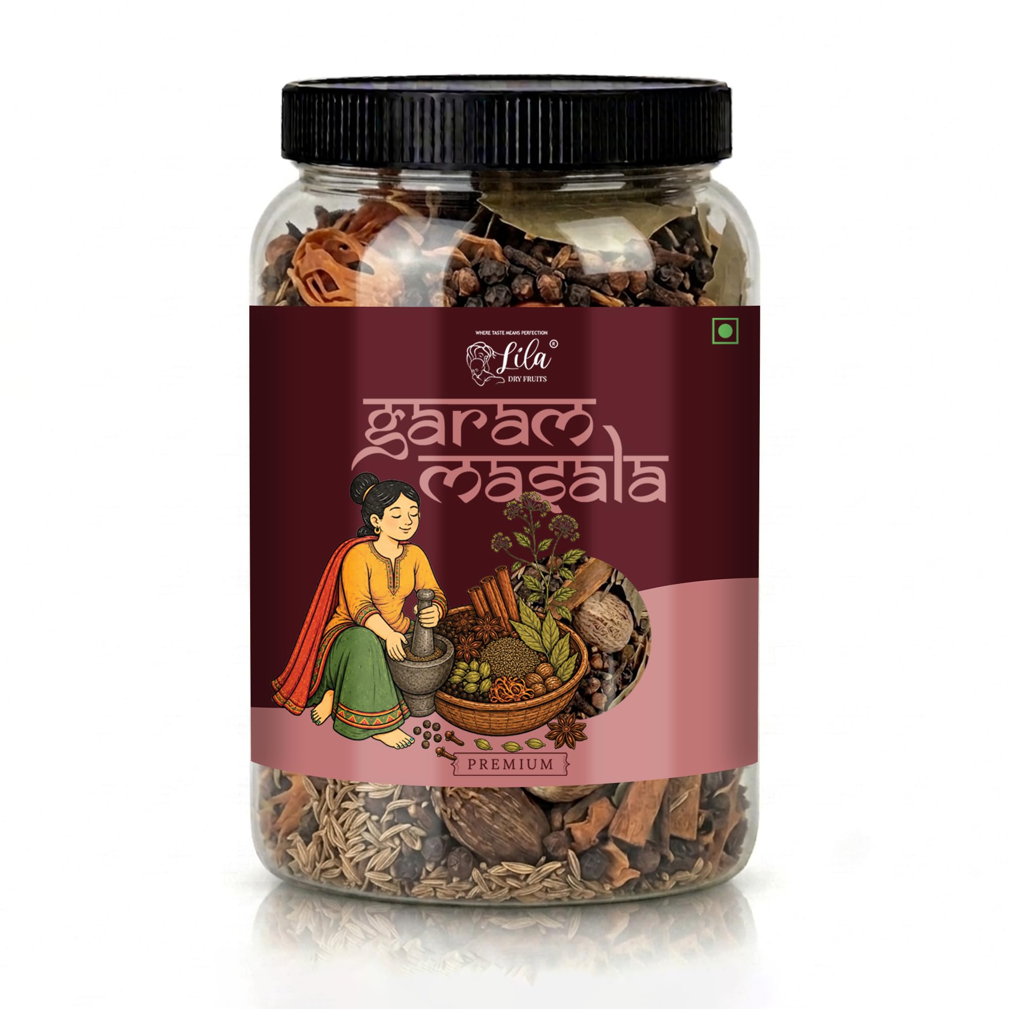 LILA DRY FRUITS Garam Masala 100 Grams Whole Spices Blend for Everyday Cooking
