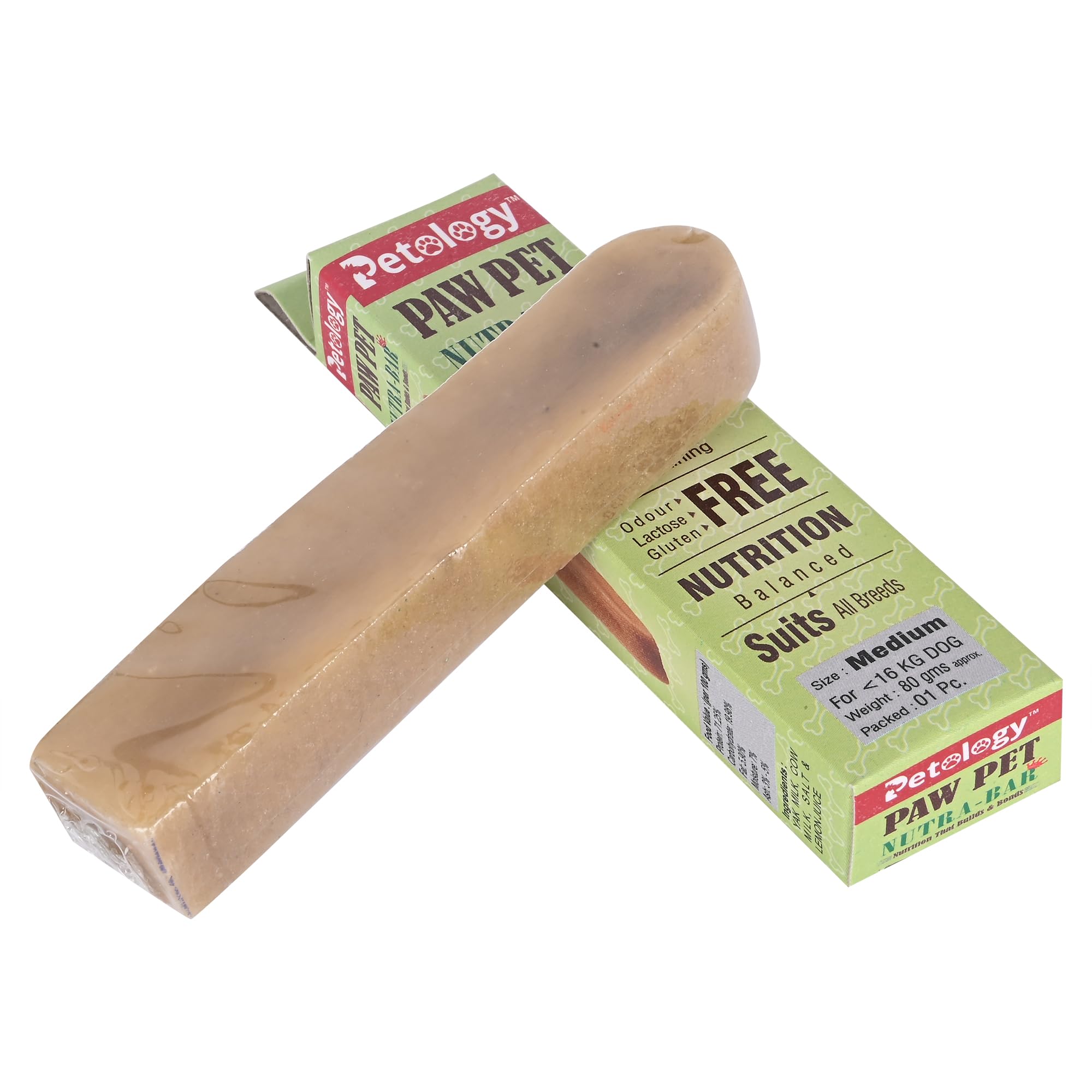 Petology Yak Churpi Cheese Chews for Dogs, All Natural Long Lasting Pet Treats NUTRA-BAR,70% Protien 100% Natural