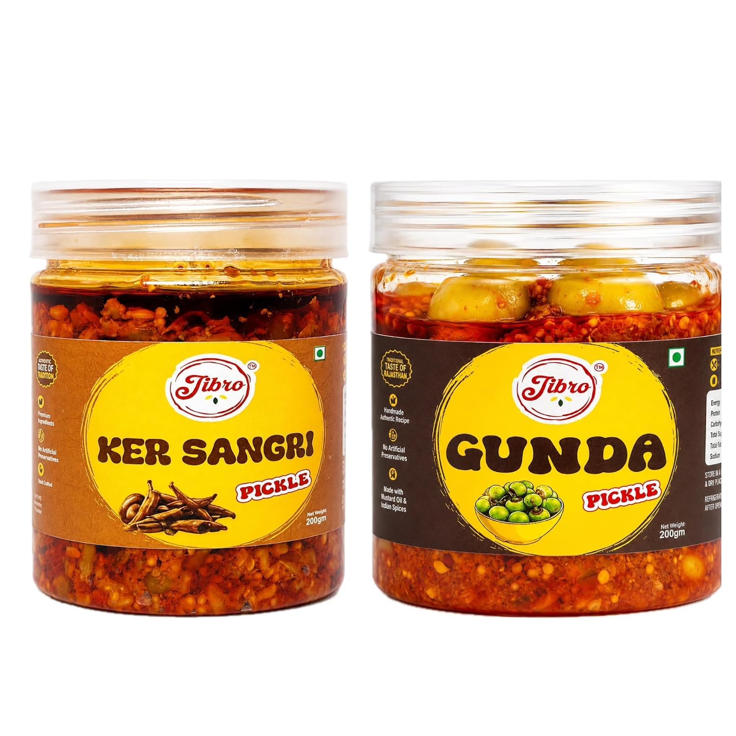 Jibro Ker Sangri & Gunda Pickle Combo Pack