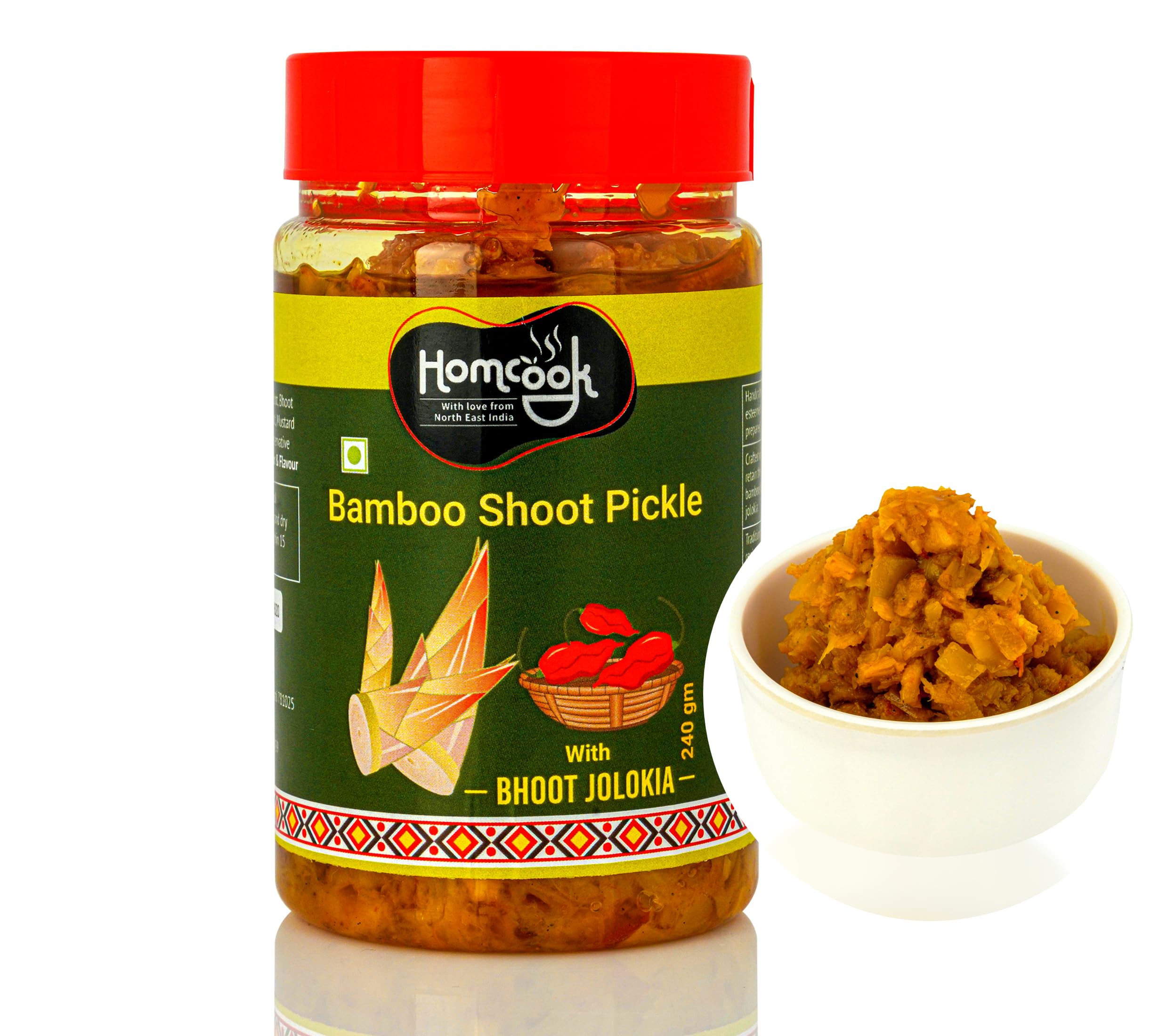 Mixed Pickle of Bamboo Shoot & Bhut Jolokia King Chilli