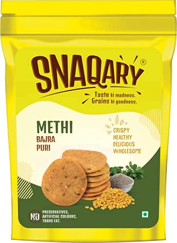 Snaqary Mathri I Puri/Mathri/Mathi - Ready to Eat Snacks I Tea Time I No Added Artificial Flavour Or Preservatives I