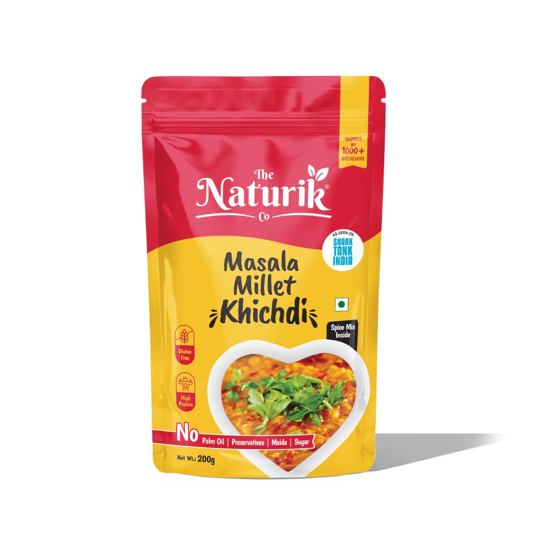 The Naturik Co. Masala Millet Khichdi 200g , Ready to Cook, High Protein, Gluten-Free, Vegan
