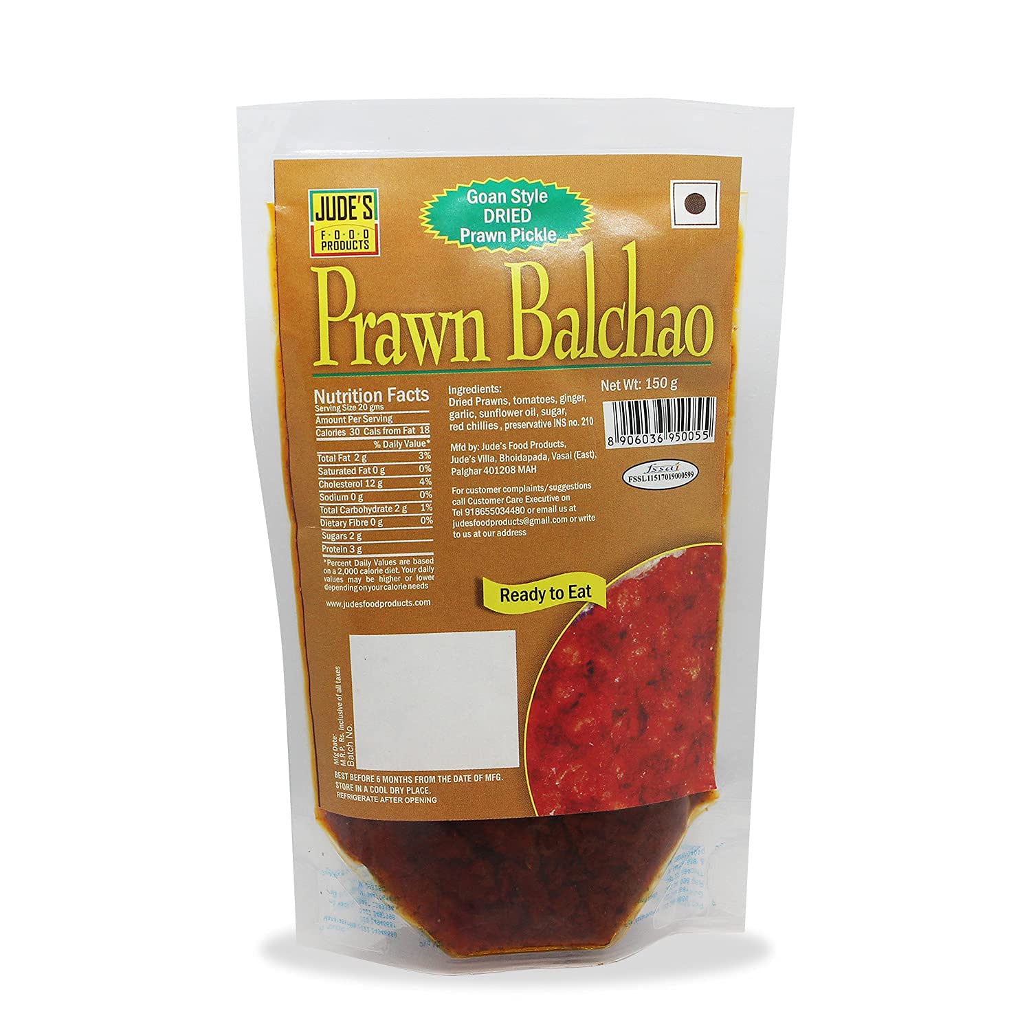 Jude's Food Products - Prawn Balchao