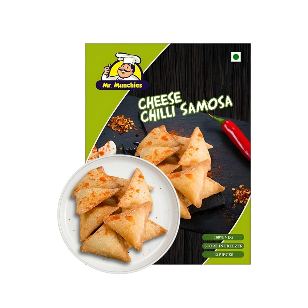 Mr. Munchies Cheese Chilli Samosa (Frozen)