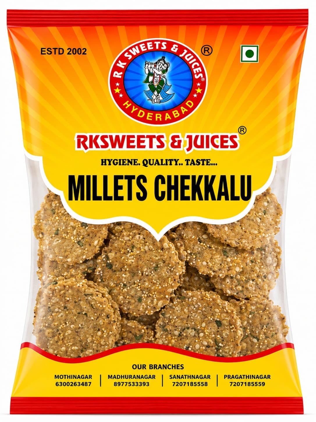 RK Sweets & Juices Millets Chekkalu