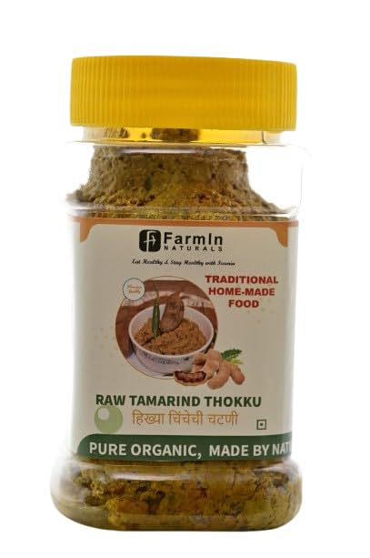FARMIN NATURALS KUMTA's Raw Tamarind Thokku/कच्ची चिंच ठोककू Tamarind Flavour Experience, Gluten Free Vegan