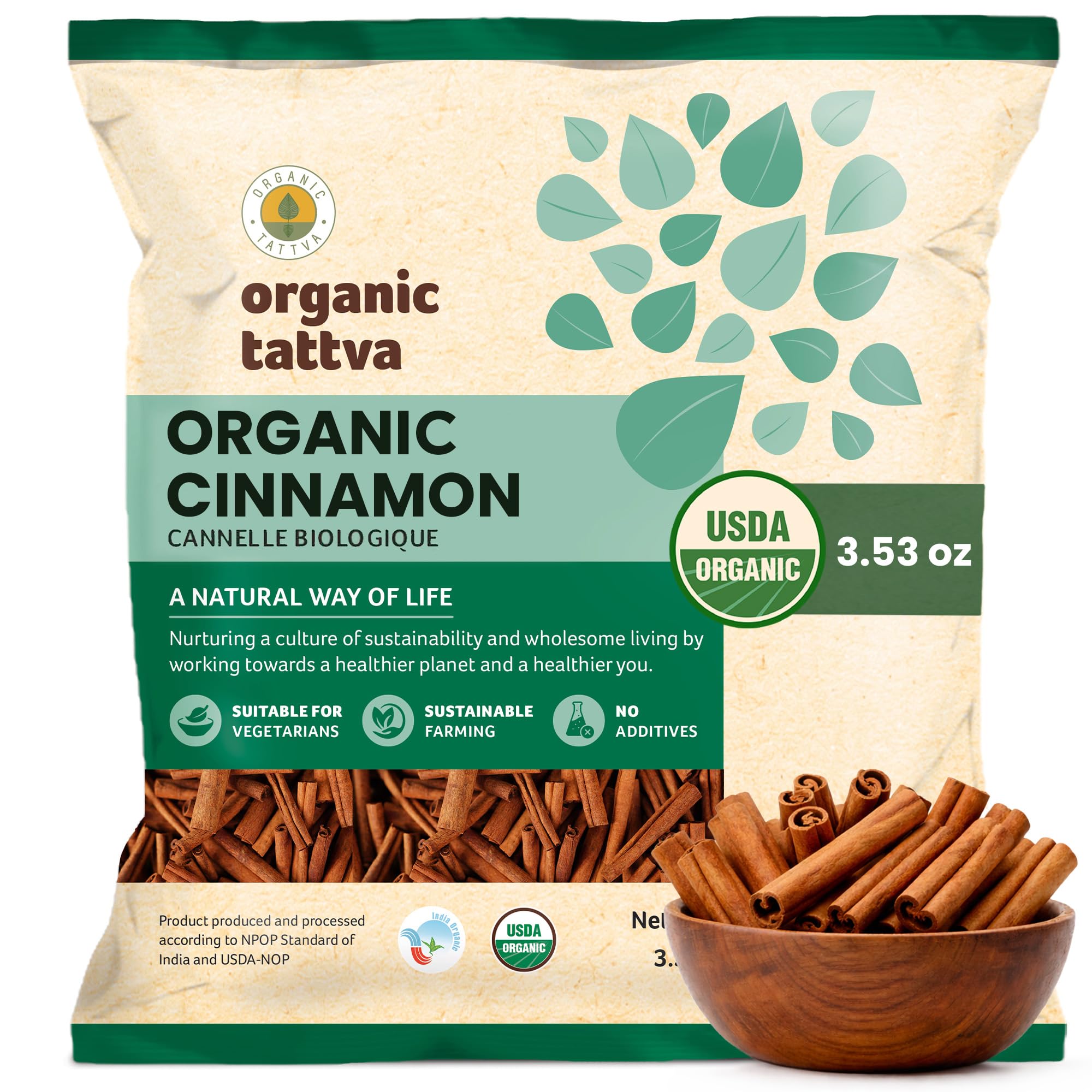Organic Tattva Cinnamon Sticks