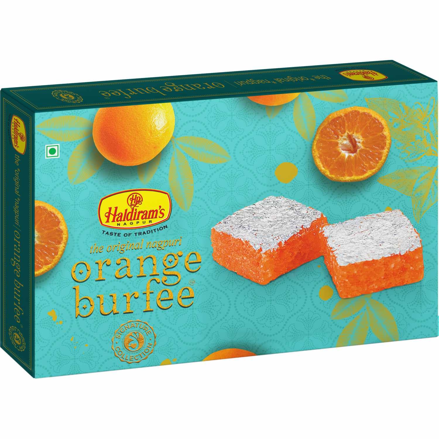 Haldiram's Nagpur Orange Burfee 250g � Delightful Orange Barfi Sweet