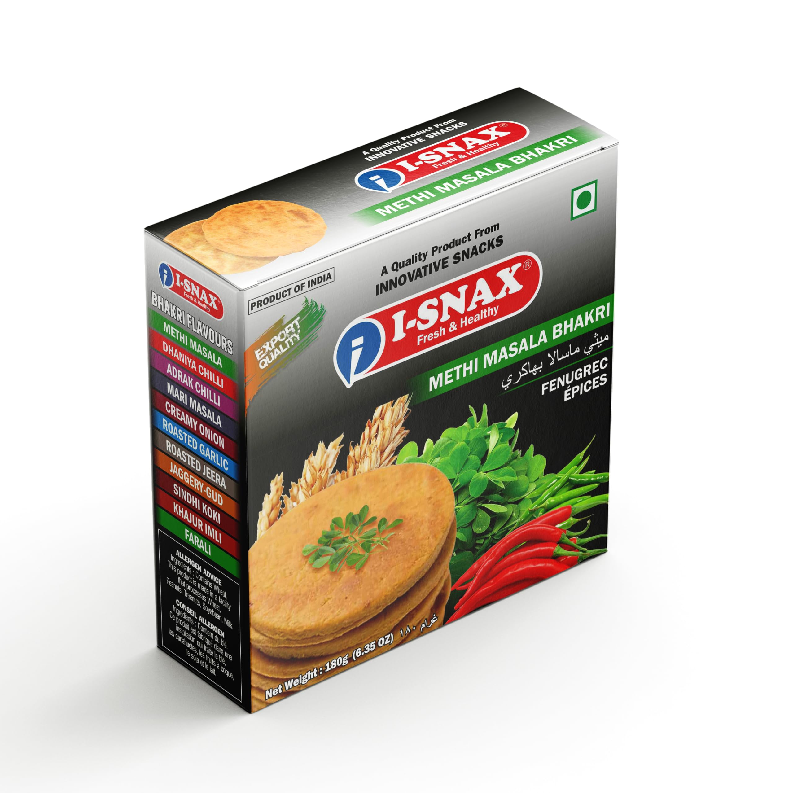 I-SNAX Premium Methi Masala Bhakhri