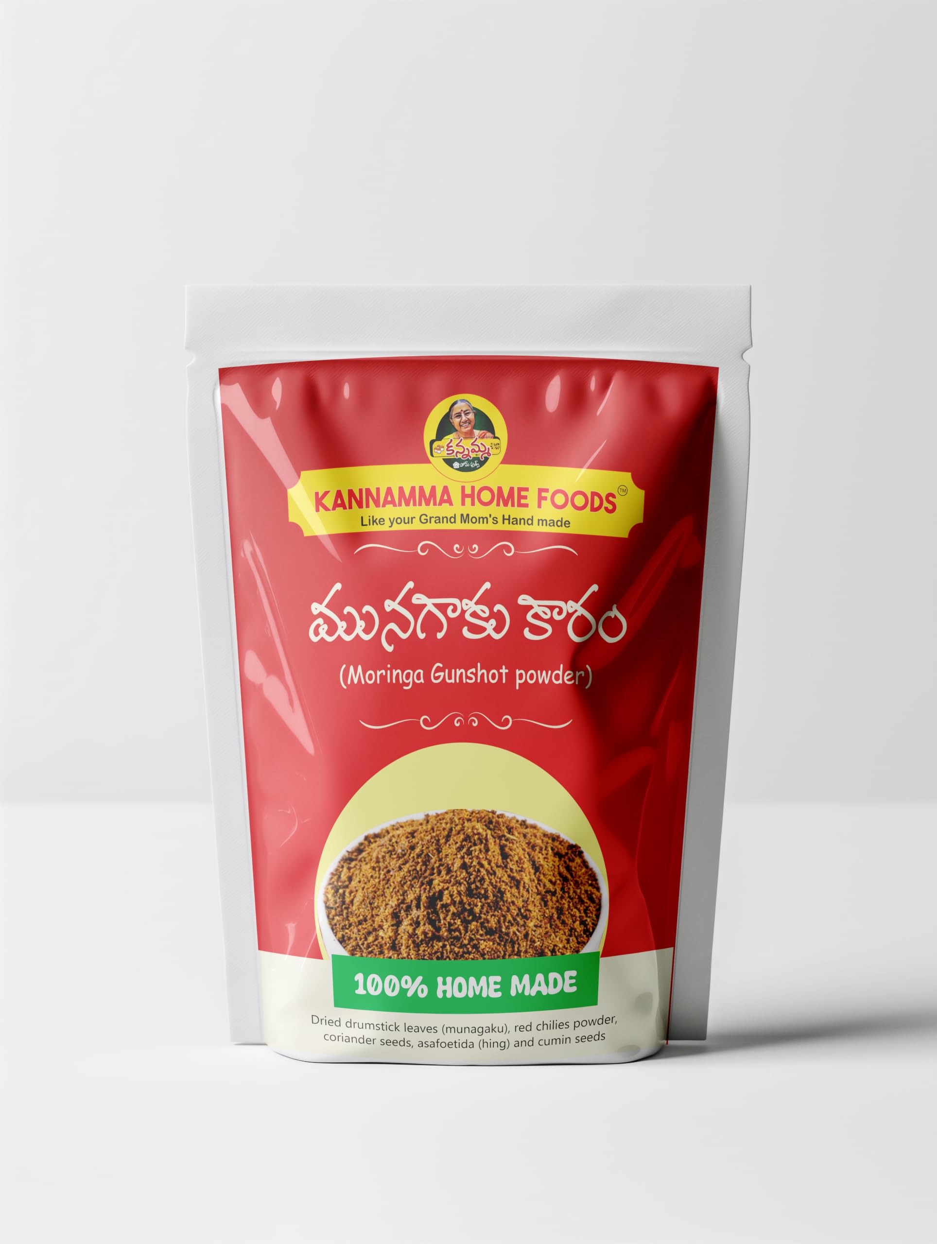 Kannamma Home Foods Munagaku Karam Podi Andhra Style