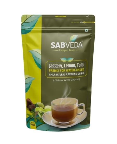 SABVEDA Natural Flavor Amla Chuski Tea with Jaggery, Lemon & Tulsi