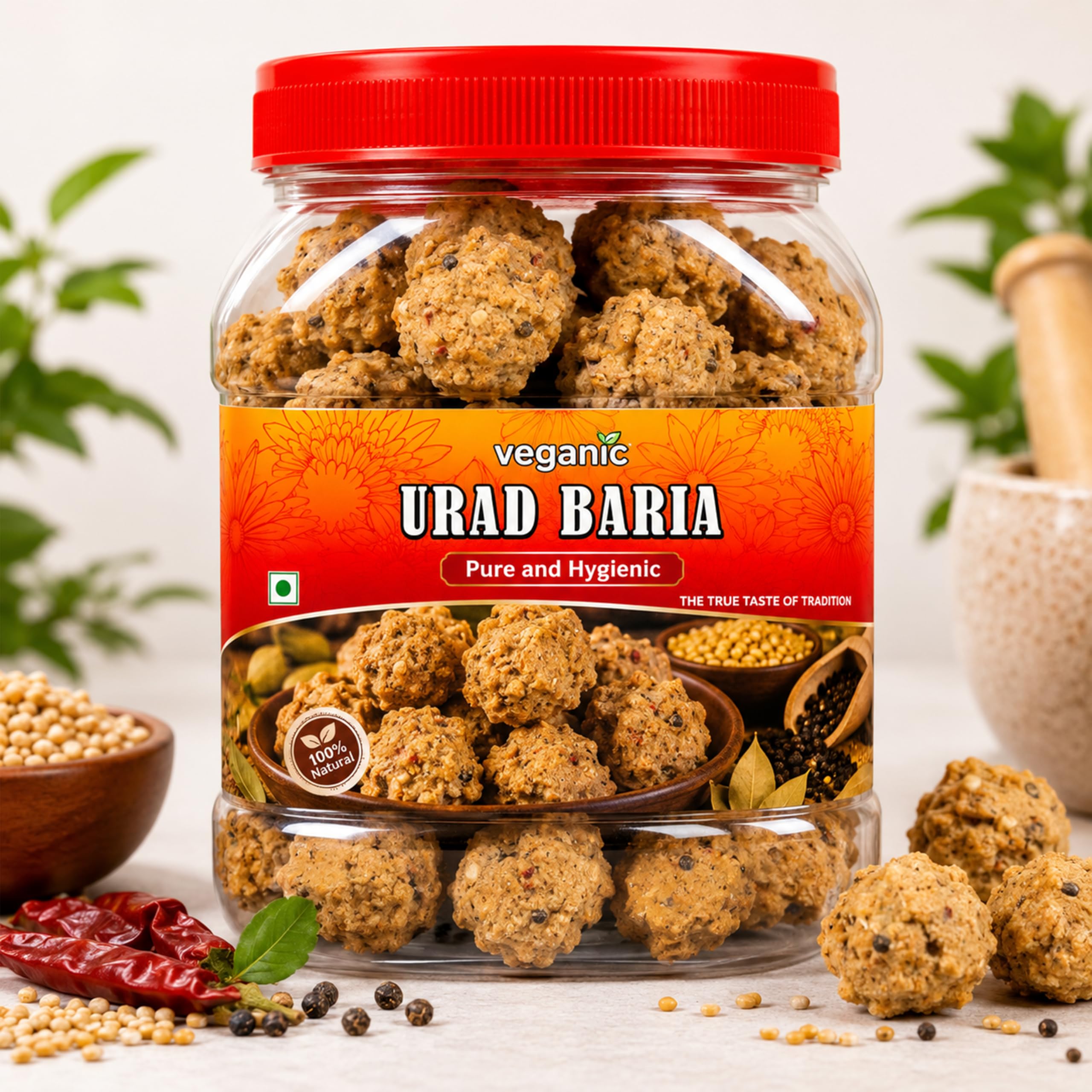 Veganic Urad Dal Badi